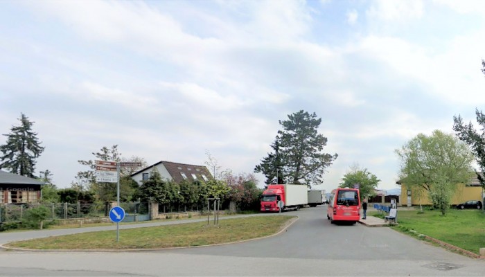 Točna autobusů (Oddechová, Červeného kříže)